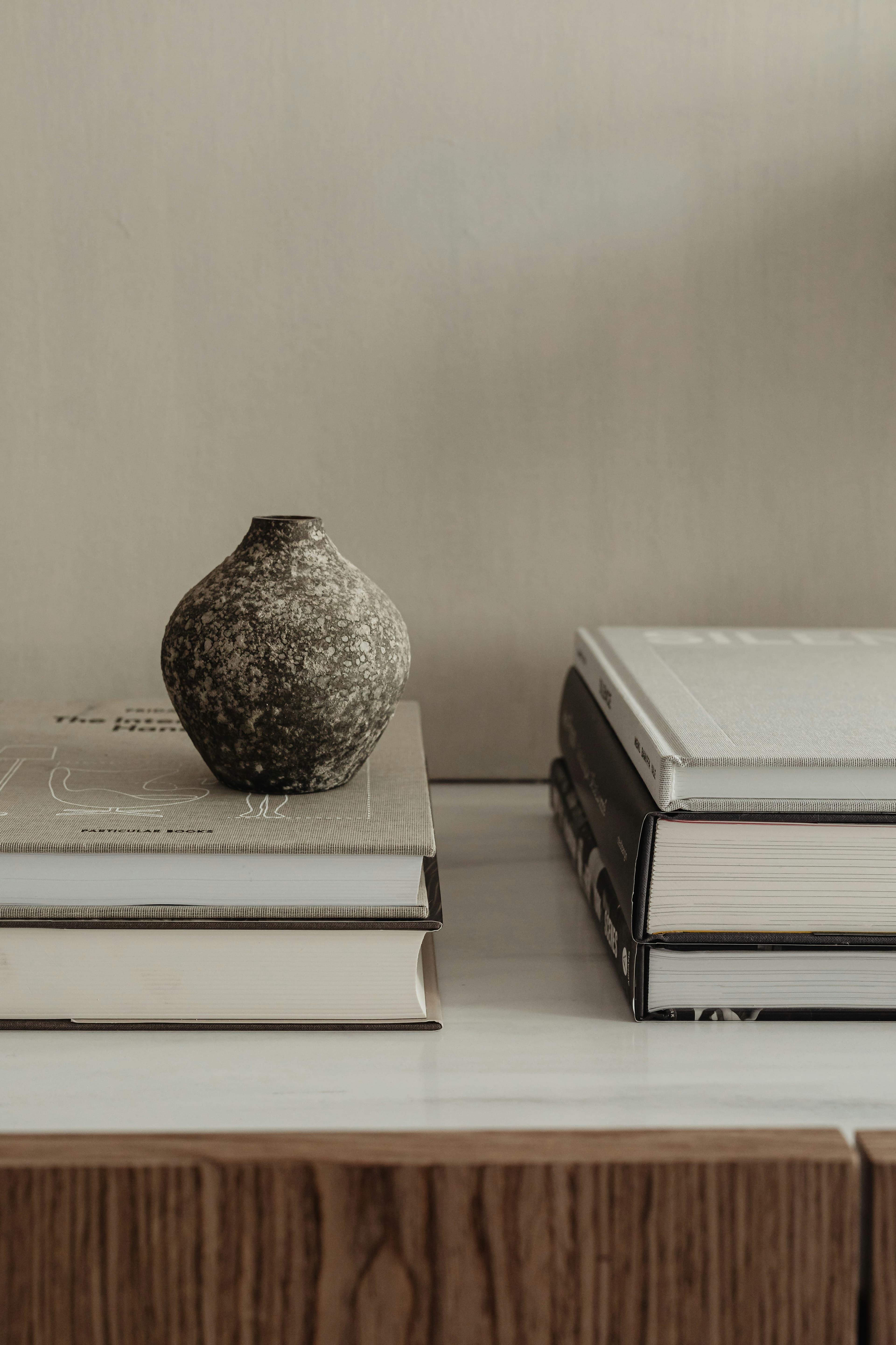 Stack of resource books